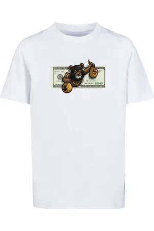 Mister Tee Dětské tričko Money Bear bílé