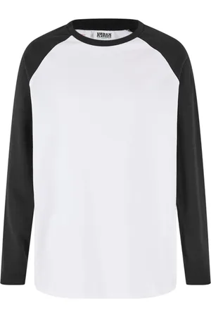 Urban classics Chlapecké triko s dlouhým rukávem Organic Oversized bílo/černé
