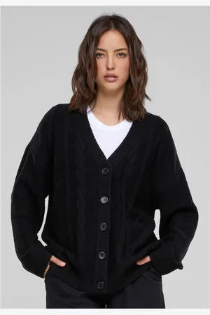 Urban classics Dámský pletený cardigan černý