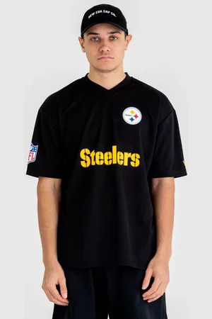 New Era Pánské tričko Wordmark Oversized NFL Pittsburgh Steelers, S