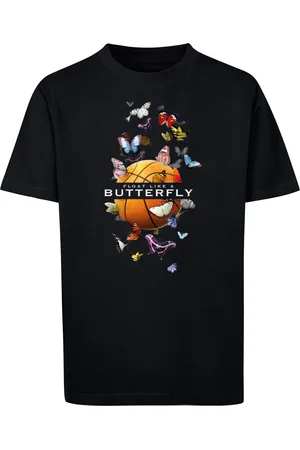 Mister Tee Dětské tričko Butterfly Baller černé