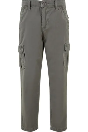 Urban classics Chlapecké kalhoty Straight Leg Cargo Pants asfaltové