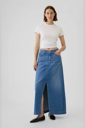 GAP Džínová maxi sukně UltraSoft - Dámské