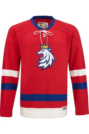 CCM Pánský svetr FLAG VINTAGE SWEATER TEAM CZECH Red