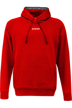 CCM Pánská mikina Team Fleece Pullover Hoodie Red XL