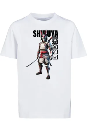 Mister Tee Dětské tričko Shibuya Warrior bílé
