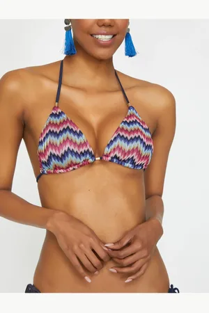 Koton Patterned Bikini Top