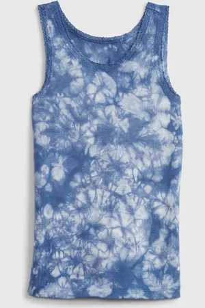 GAP Dětské tílko lace trim tank top - Holky
