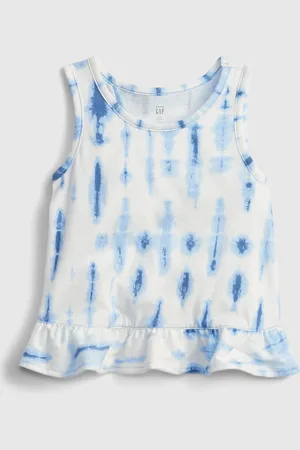 GAP Dětský top split ruffle tank - Holky