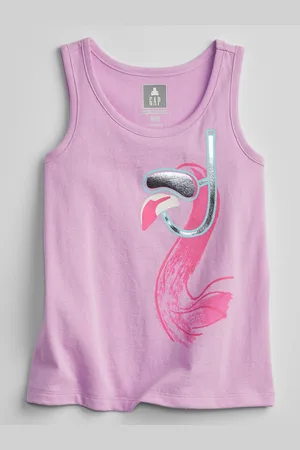 GAP Dětské tílko graphic tank top - Holky