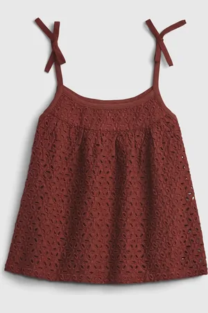 GAP Dětský top strappy eyelet - Holky