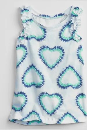 GAP Dětský top ruffle tank - Holky