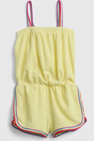GAP Dětský overal rainbow stripe romper - Holky