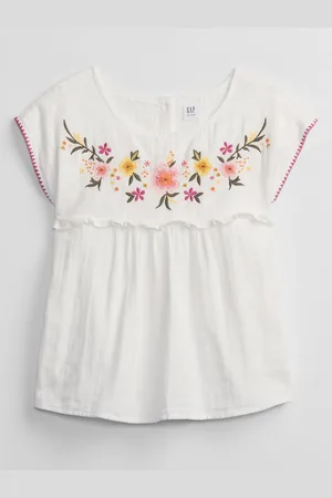 GAP Dětská košile embed woven top - Holky