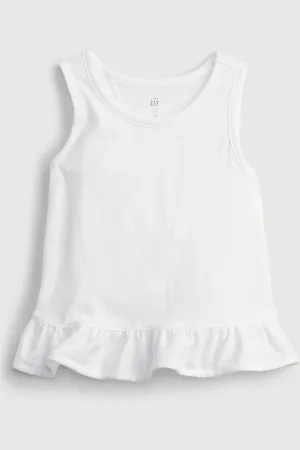 GAP Dětský top split ruffle tank - Holky