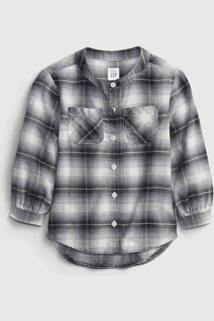 GAP Dětská košile oversized flannel shirt - Holky