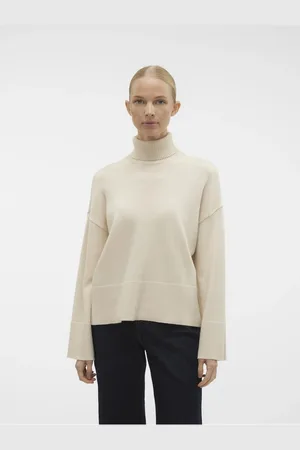 VERO MODA Krémový dámský rolák Gisela - Dámské