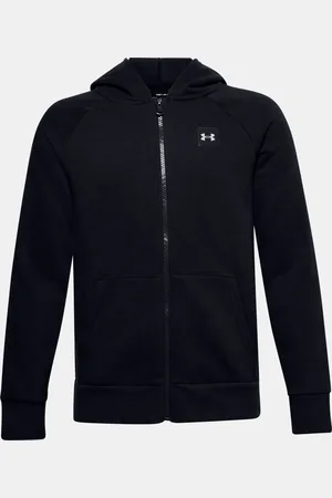 Under Armour Mikina UA RIVAL FLEECE FZ HOODIE-BLK - Kluci