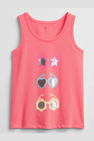 GAP Dětské tílko graphic tank top - Holky