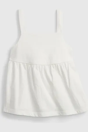 GAP Dětský top peplum knit tank - Holky