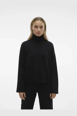 VERO MODA Černý dámský rolák Gisela - Dámské