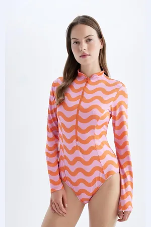 DeFacto Fall In Love Regular Fit Printed Surf Swimsuit
