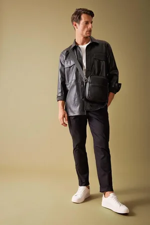 DeFacto Gabardine Trousers Tailored Regular Fit Pocket Double Leg