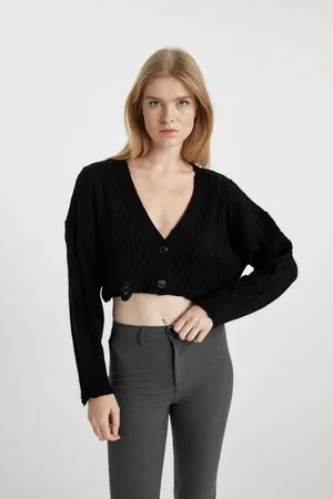 DeFacto Cool Regular Fit V-Neck Knitwear Cardigan