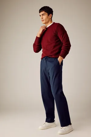DeFacto Relax Fit Trousers with Waist Tie and Pocket Straight Leg