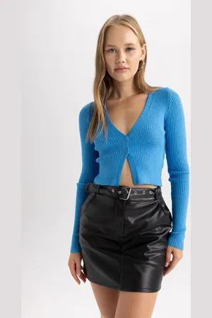 DeFacto Coool A-line Faux Leather Mini Skirt