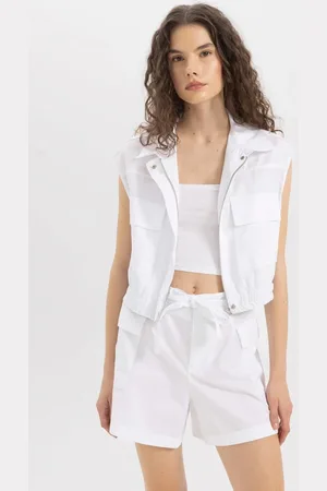 DeFacto Regular Fit Gabardine Sleeveless Shirt