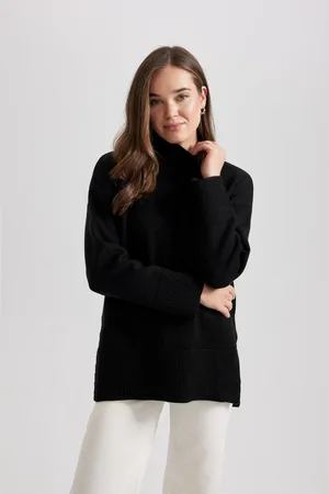 DeFacto Regular Fit Turtleneck Sweater Tunic