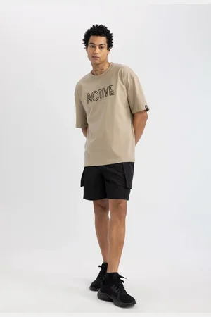 DeFacto Fit Oversize Wide Pattern Pocket Woven Shorts