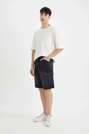 DeFacto Cargo Fit Jean Bermuda Shorts