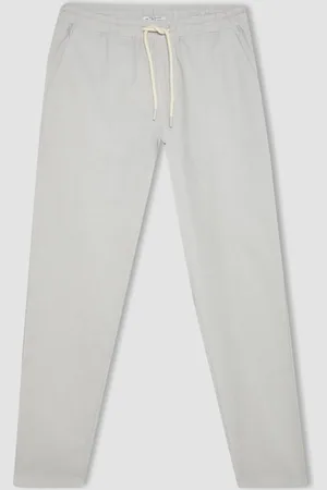 DeFacto Jogger Pants Cotton Skinny Leg Elastic Waist Lace-up Pocket