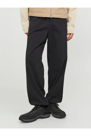 JACK & JONES Černé pánské tepláky Karl - Pánské