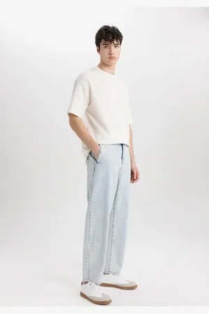 DeFacto Relaxed Slouchy Fit Skinny Leg Jean Trousers