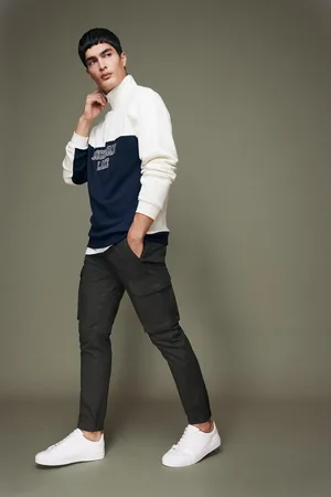 DeFacto Trousers Slim Fit Slim Cut Cargo Pocket Elastic Leg