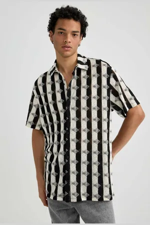 DeFacto Regular Fit Patterned Short Sleeve Shirt