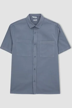 DeFacto Relax Fit Cotton Short Sleeve Shirt