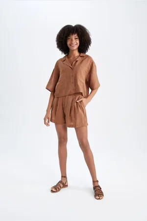 DeFacto Regular Fit Normal Waist Modal Shorts