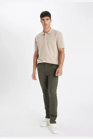 DeFacto Trousers Slim Fit Slim Fit Pocket Skinny Leg