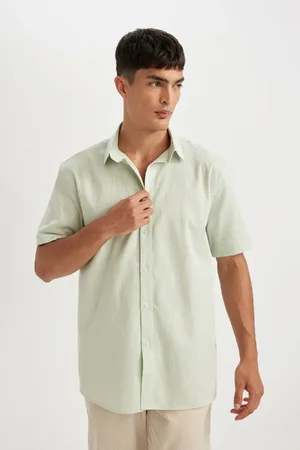 DeFacto Regular Fit Cotton Short Sleeve Shirt