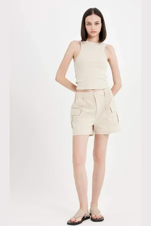 DeFacto Regular Fit Normal Waist Poplin 100% Cotton Shorts