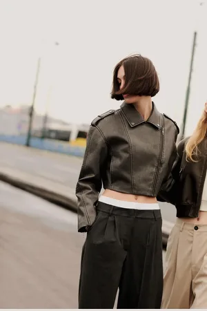 DeFacto Regular Fit Faux Leather Coat