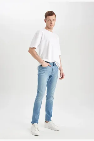 DeFacto Pedro Slim Fit Narrow Fit Regular Waist Narrow Leg Jean Trousers