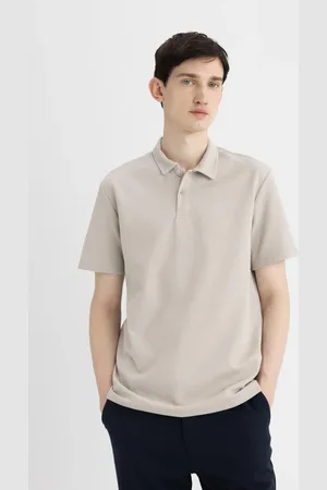 DeFacto New Regular Fit Basic Plain Short Sleeve Polo Shirt