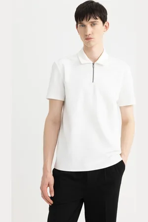 DeFacto Regular Fit Zippered Short Sleeve Polo Shirt