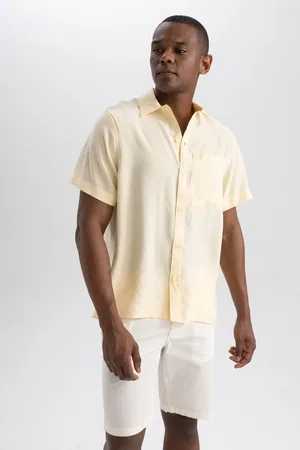 DeFacto Relax Fit Poplin Short Sleeve Shirt