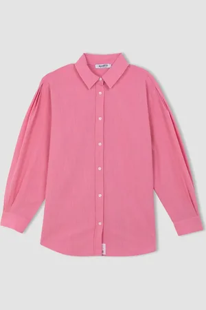DeFacto Relax Fit Flared Cotton Long Sleeve Shirt Tunic